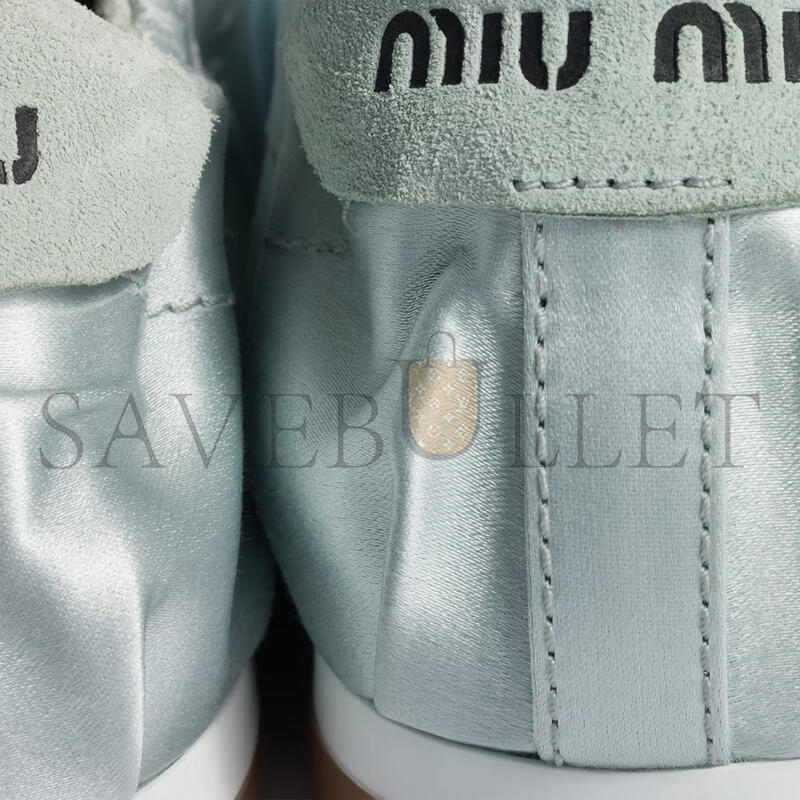 MIU MIU PLUME SATIN SNEAKERS 5E570E MIU MIU PLUME SATIN SNEAKERS 5E570E